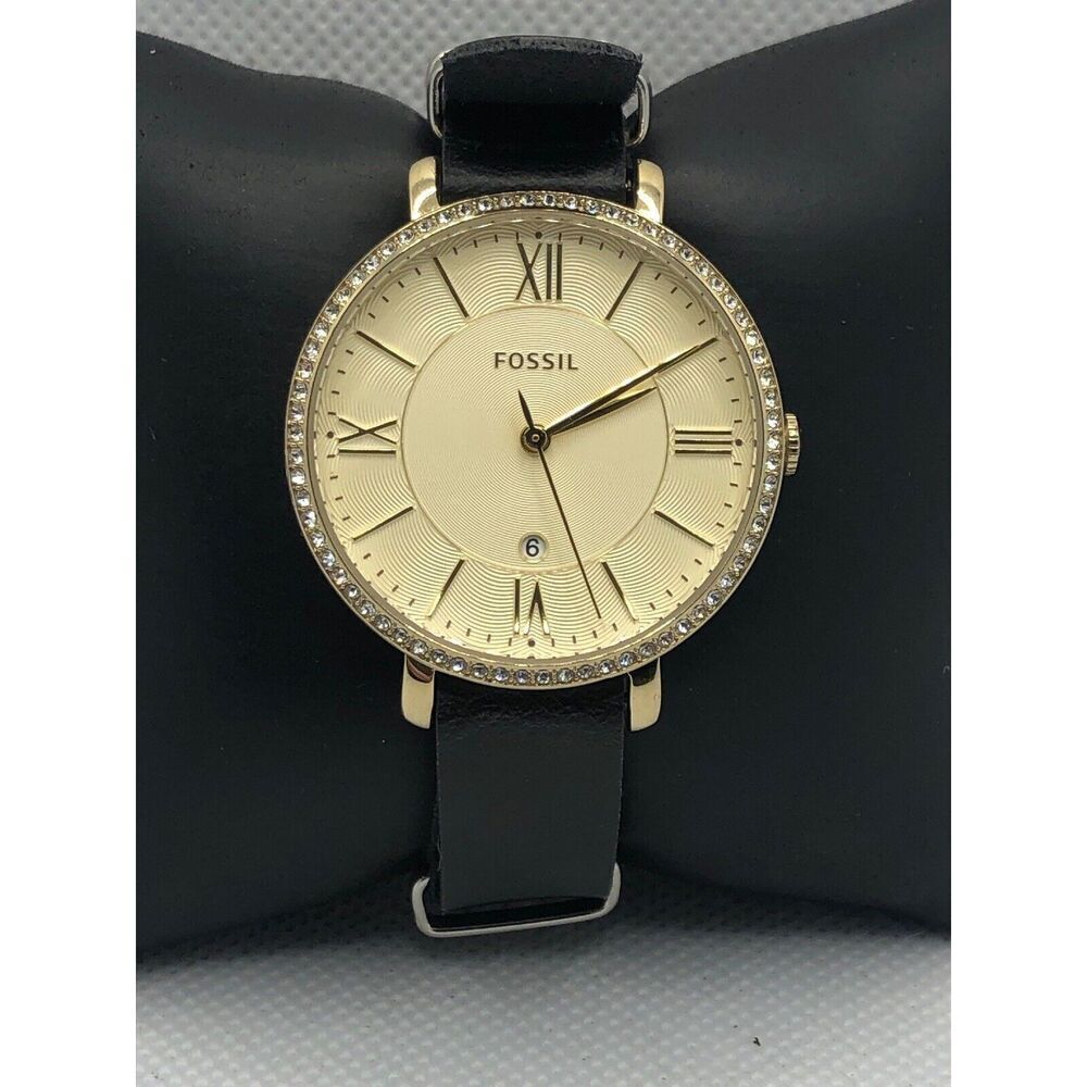 Fossil ES3547 Women's Analog Champagne Dial Quartz Watch With Custom Band LP238